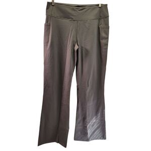 Inno Women Bootcut Yoga High Waist Casual Pants Flare Leggings Gray Size X-Large